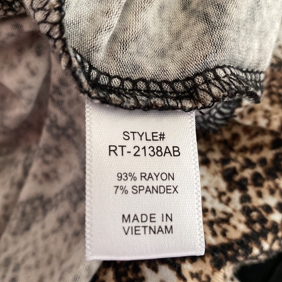 ZENANA Jersey snake print Tunic Womens hooded longline Cozy Soft loungewear XL - Picture 6 of 9